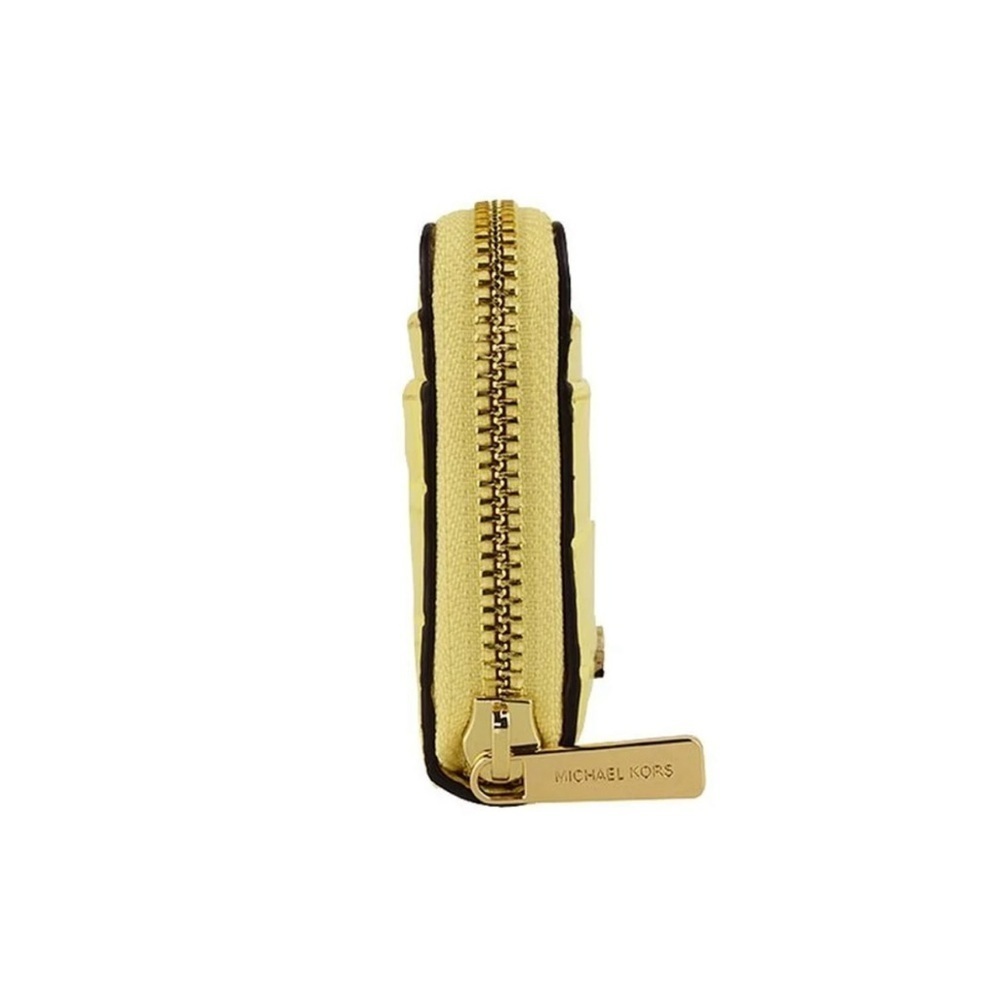 Michael Kors : Jet Set Travel - Embossed Card Case Wallet Exotic Buttercup | NWT - Picture 6 of 9